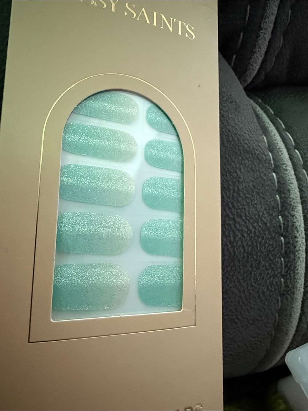 NEW Sassy Saints Gel Nail Wraps FROZEN GLOW